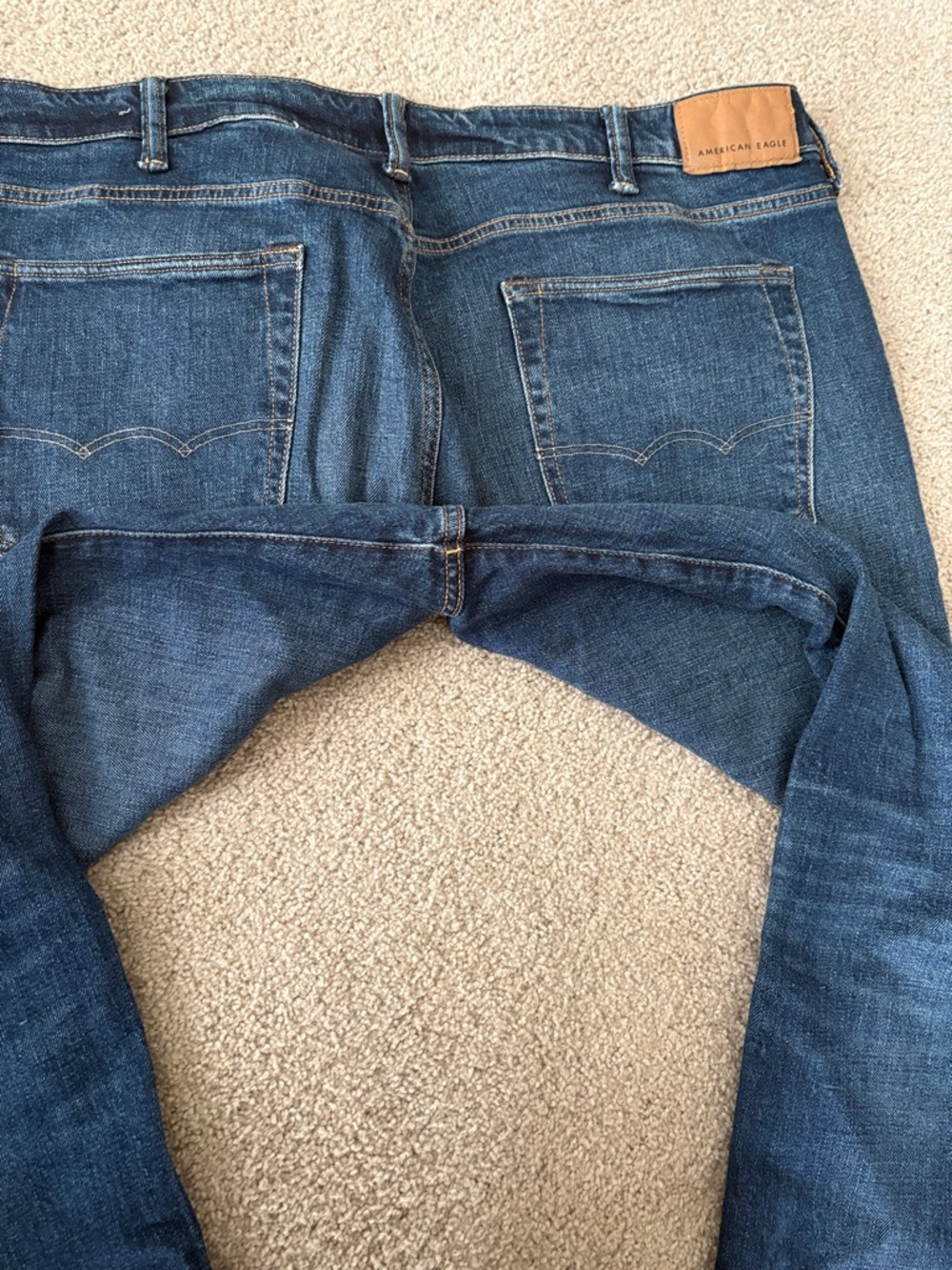 American Eagle Outfitters Men's Dark Blue Bootcut Jeans - Picture 9 of 10